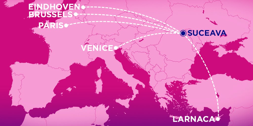 5 noi zboruri directe din Suceava spre 5 tari cu Wizz Air